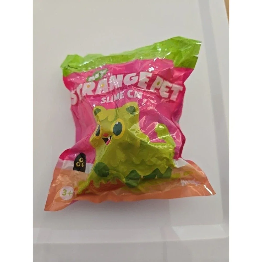 Wendy's My Strange Pet Slime Cat Kids Meal Toy Lot of 2 (1 Sealed 1 Open)